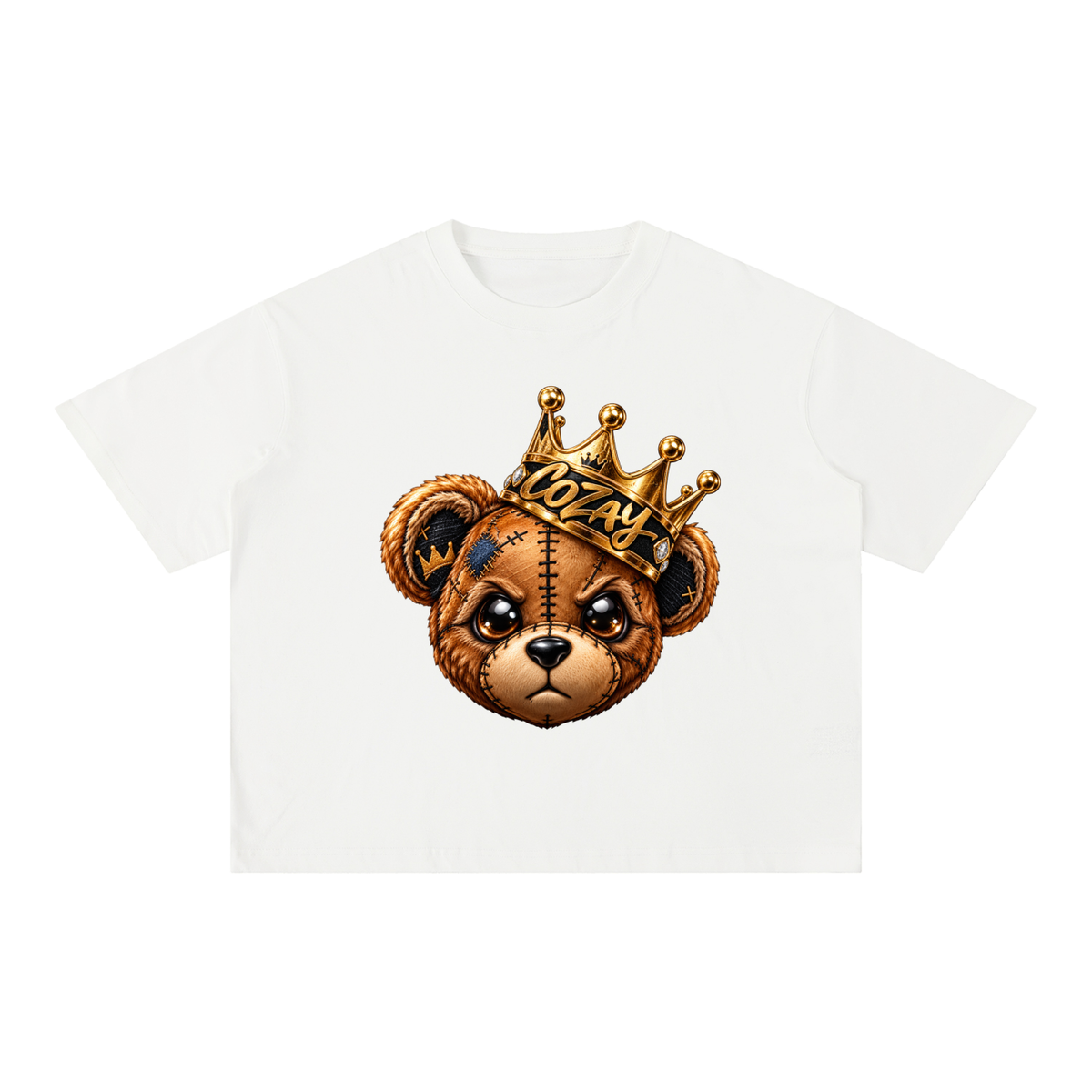 CoZay Original Bear Claw Mineral Wash Boxy Cotton T-Shirt
