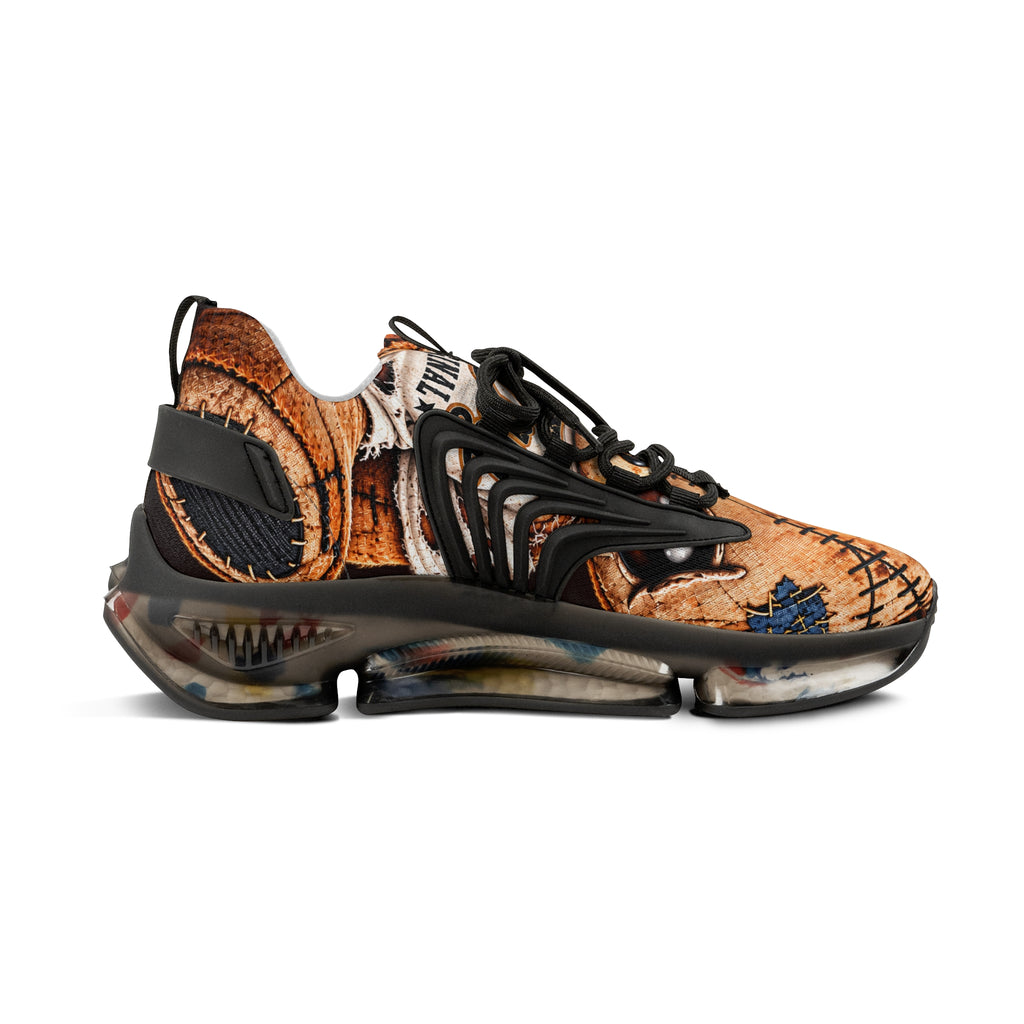 CoZay Original Men's Mesh Sneakers — Vintage Patchwork Leather Print Athletic Shoes