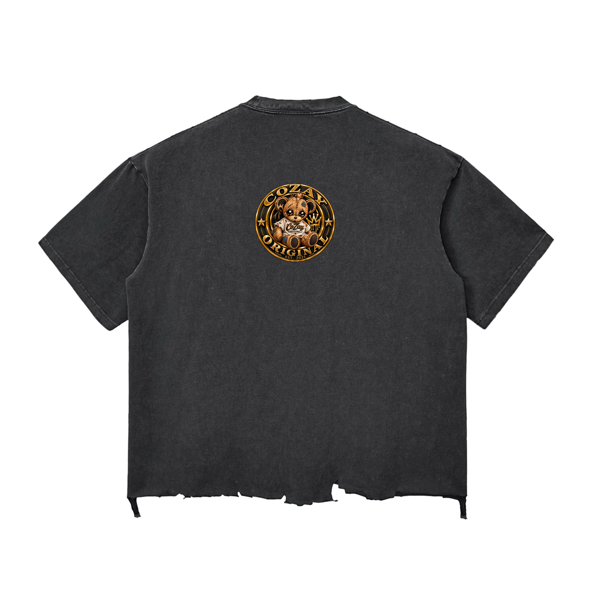 CoZay Original Snow Wash Raw-Hem Boxy T-shirt