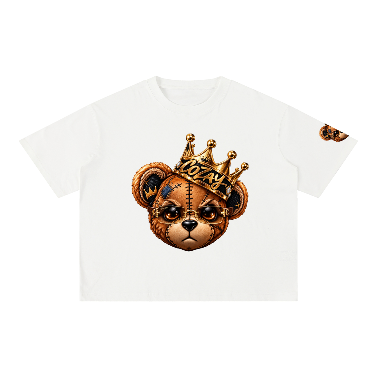 CoZay Original Cartier Bear Mineral Wash Boxy Cotton T-Shirt