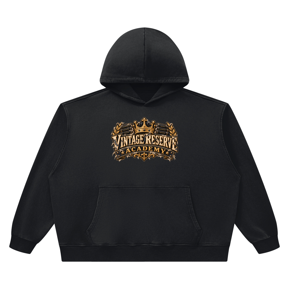 CoZay Vintage Reserve Unisex Heavyweight Vintage Wash Boxy Hoodie