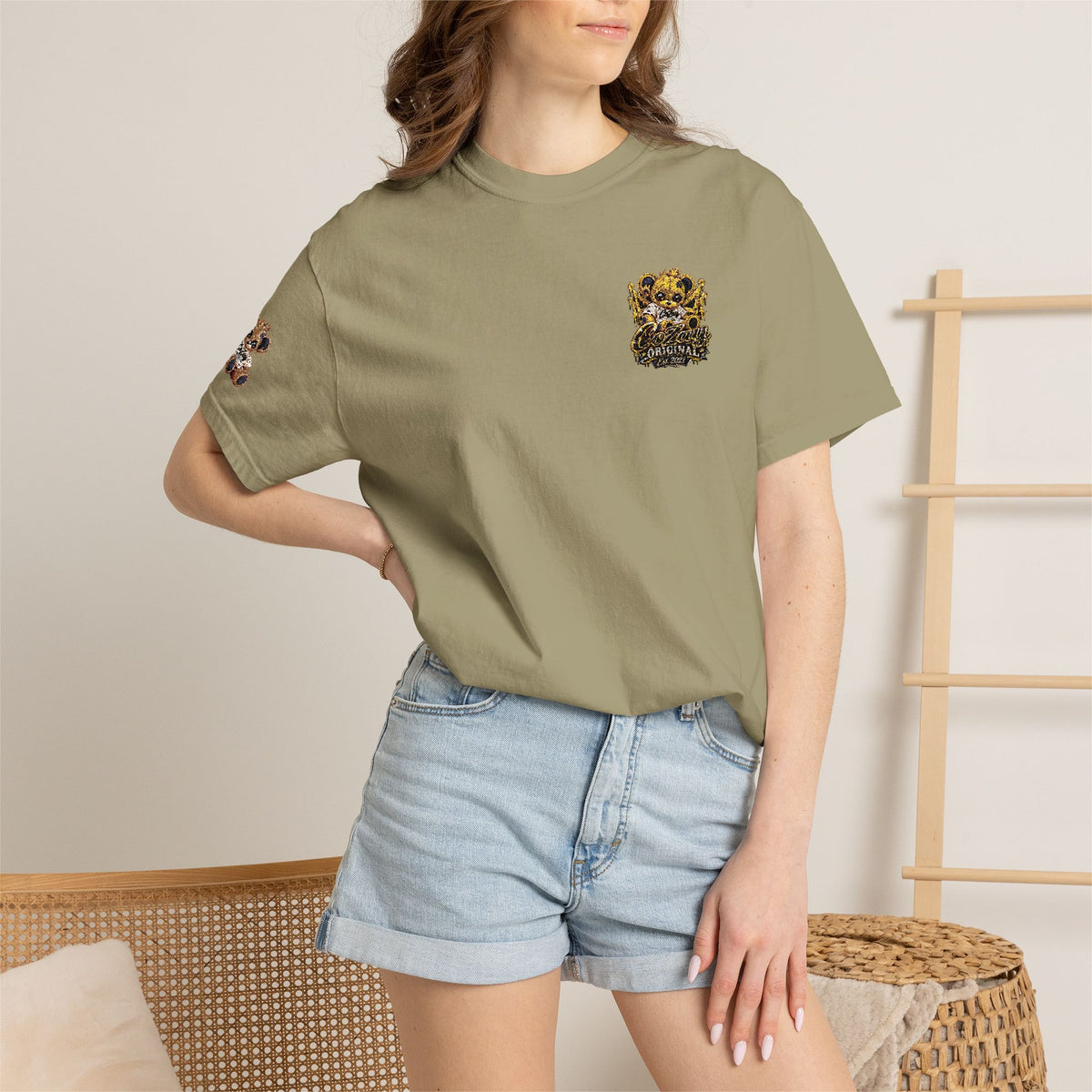 CoZay Orriginal Pocket Bee Graphic T‑Shirt — Honeycomb Pocket Design