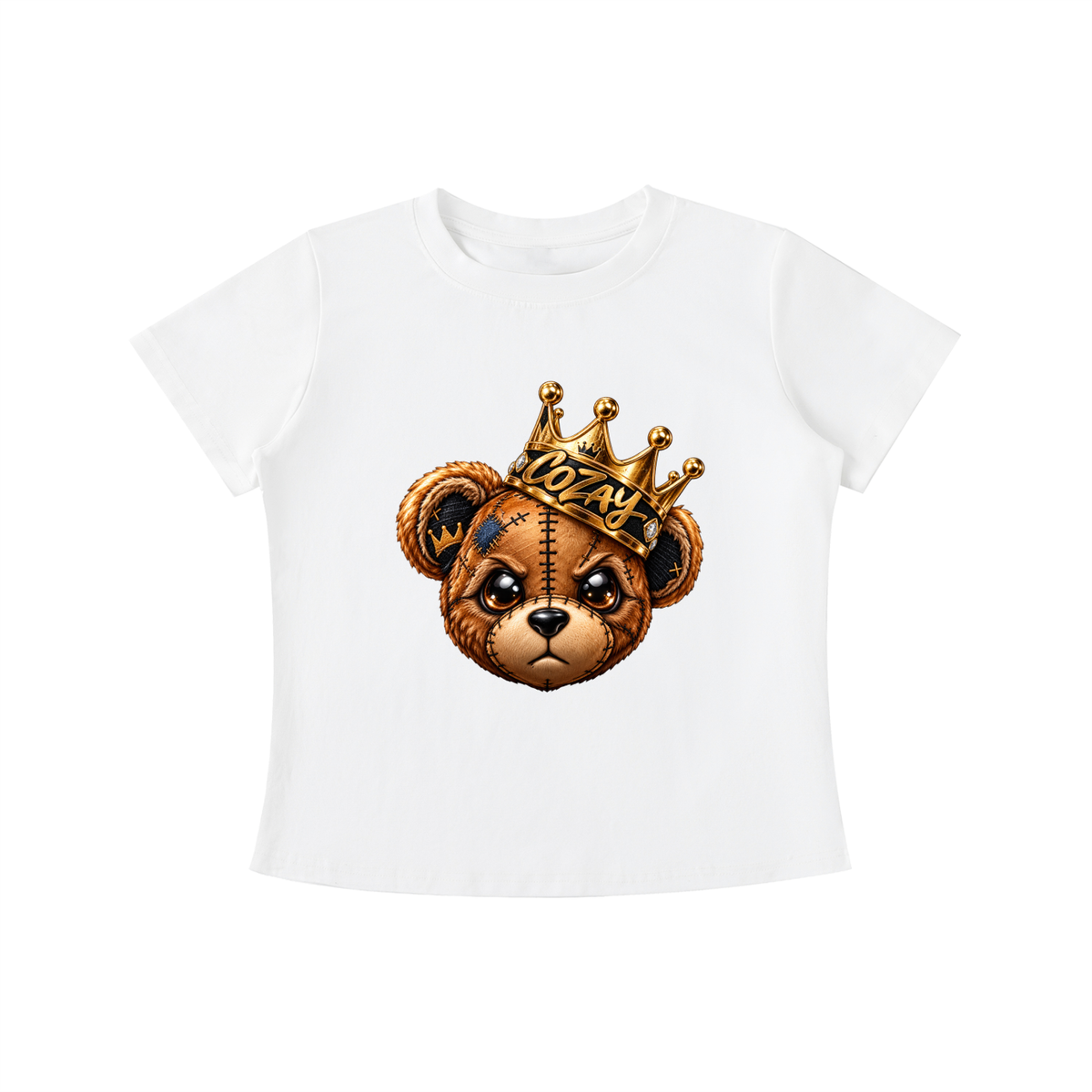 CoZay Original Bear Women's Vintage Wash Slim Fit T-shirt