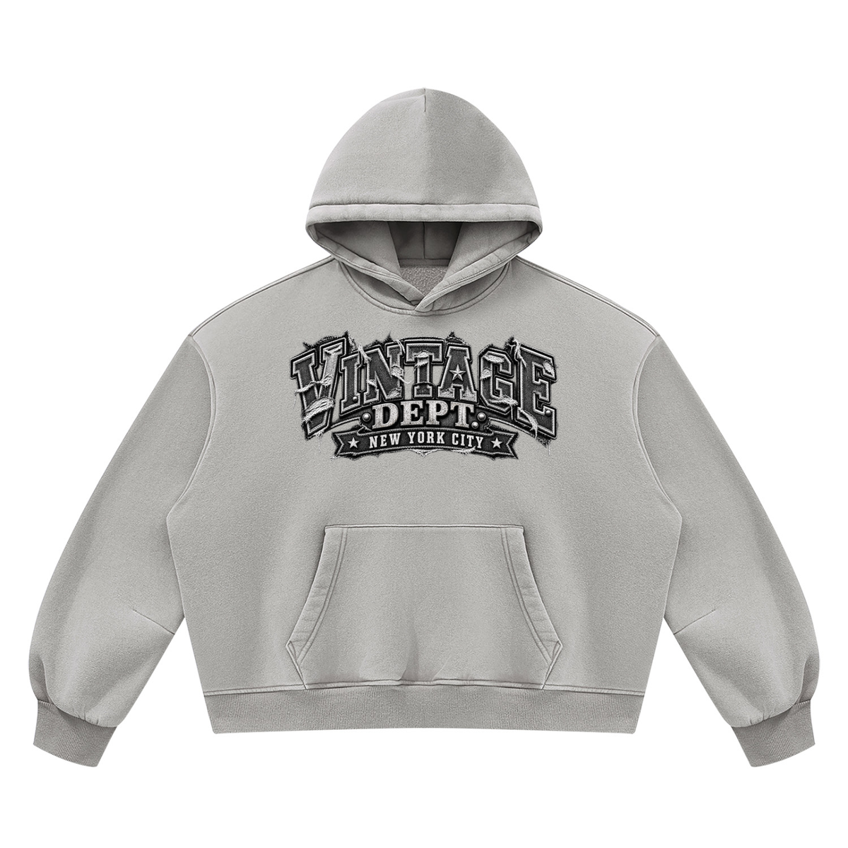 CoZay Original Unisex Vintage Wash Boxy Fleece Hoodie