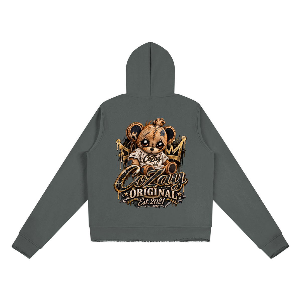 CoZay Original Women’s Raw Edge Full Zip Hoodie