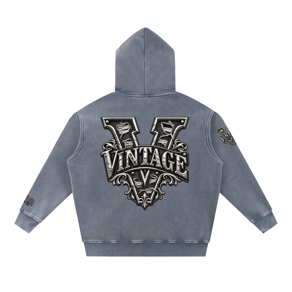 CoZay Original Men's Snow Wash Fleece Oversize Hoodie
