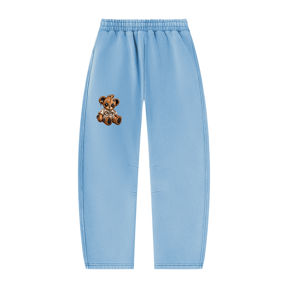 COZAY ORIGINAL Unisex Vintage Wash Barrel Leg Fleece Sweatpants