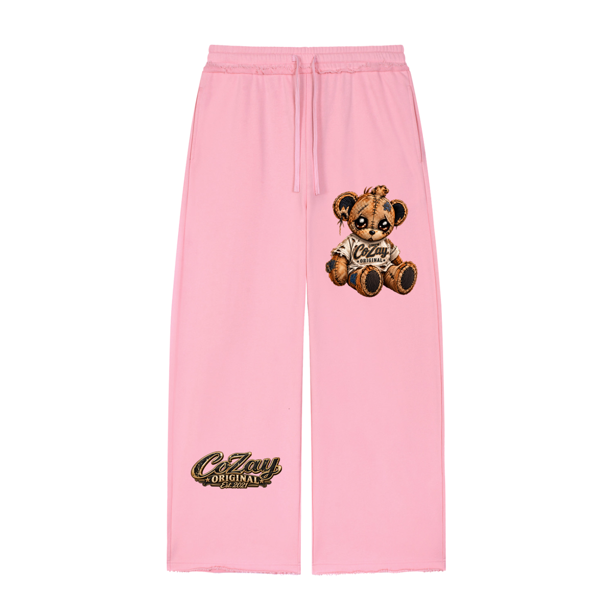 CoZay Original Women’s Wide Leg Raw Edge Sweatpants