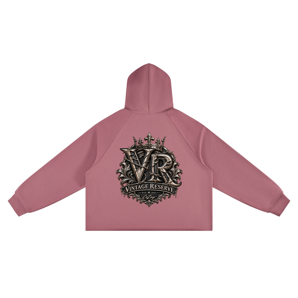 CoZay Vintage Reserve Unisex Vintage Wash Raw Edge Boxy Hoodie