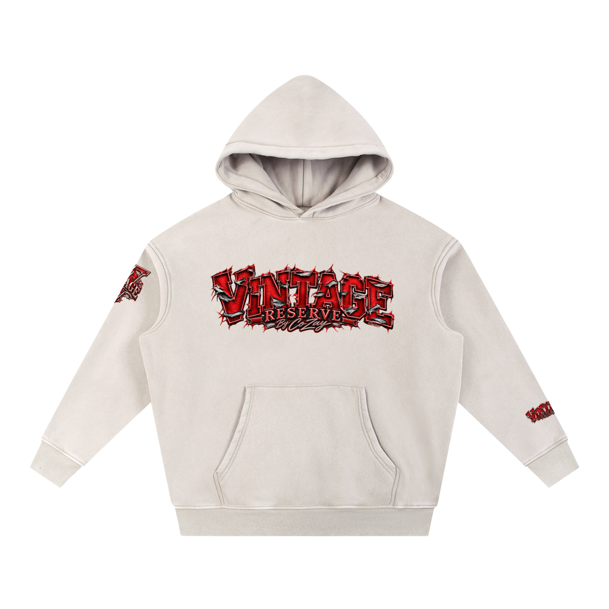 CoZay Original Men's Snow Wash Fleece Oversize Hoodie