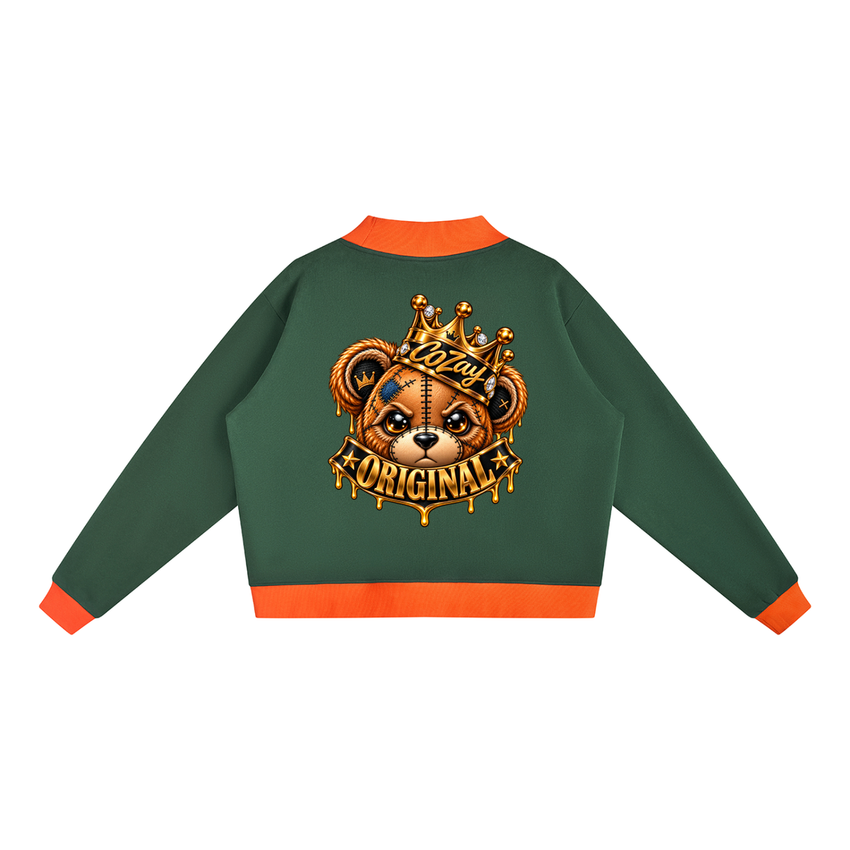 CoZay Original Bear Women’s Mock Neck Crewneck Sweatshirt