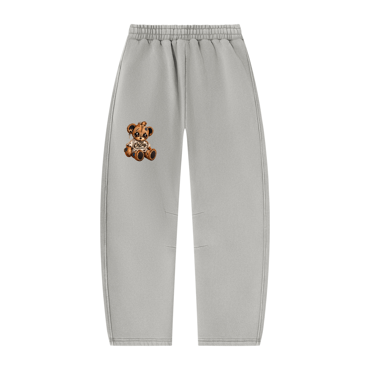 COZAY ORIGINAL Unisex Vintage Wash Barrel Leg Fleece Sweatpants