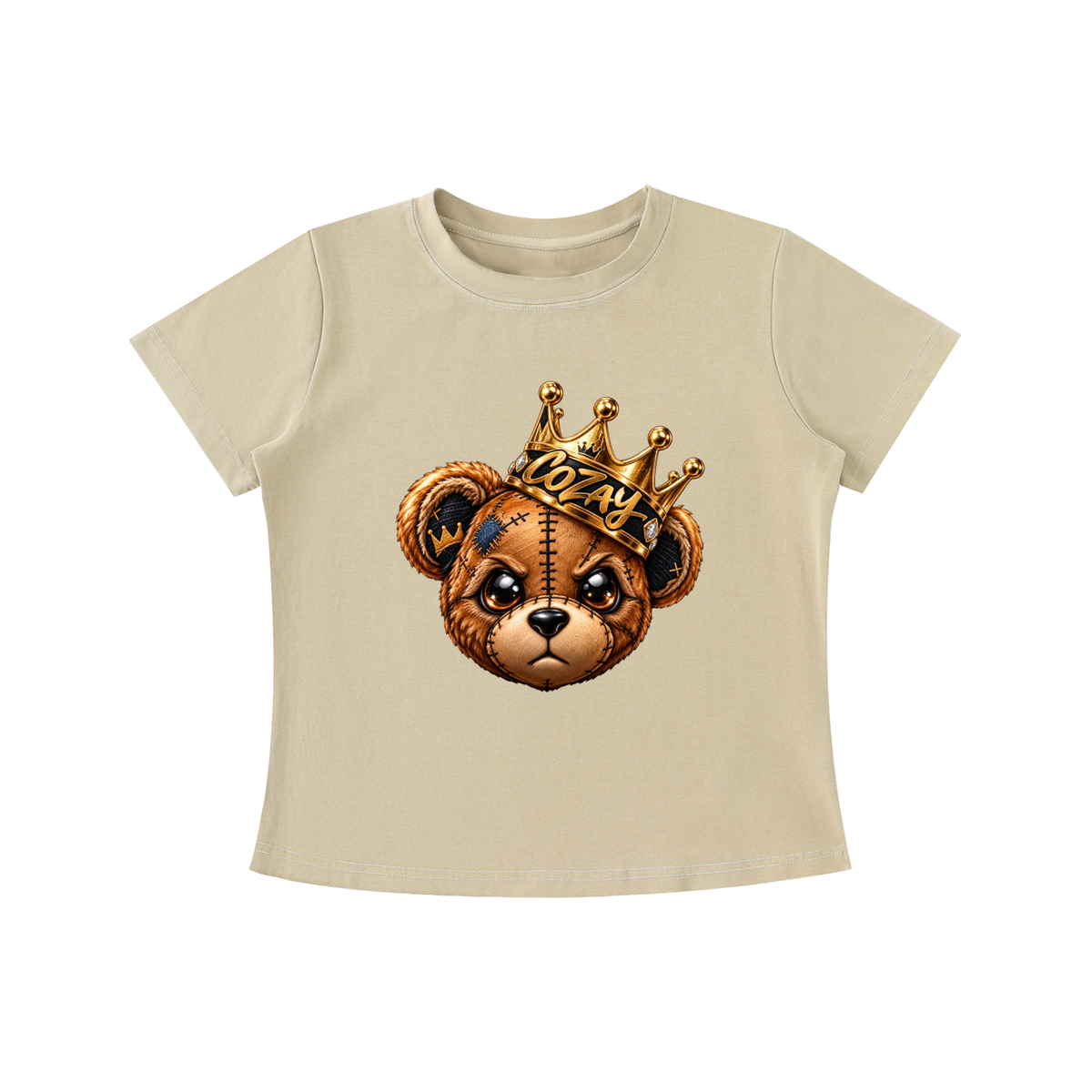 CoZay Original Bear Women's Vintage Wash Slim Fit T-shirt