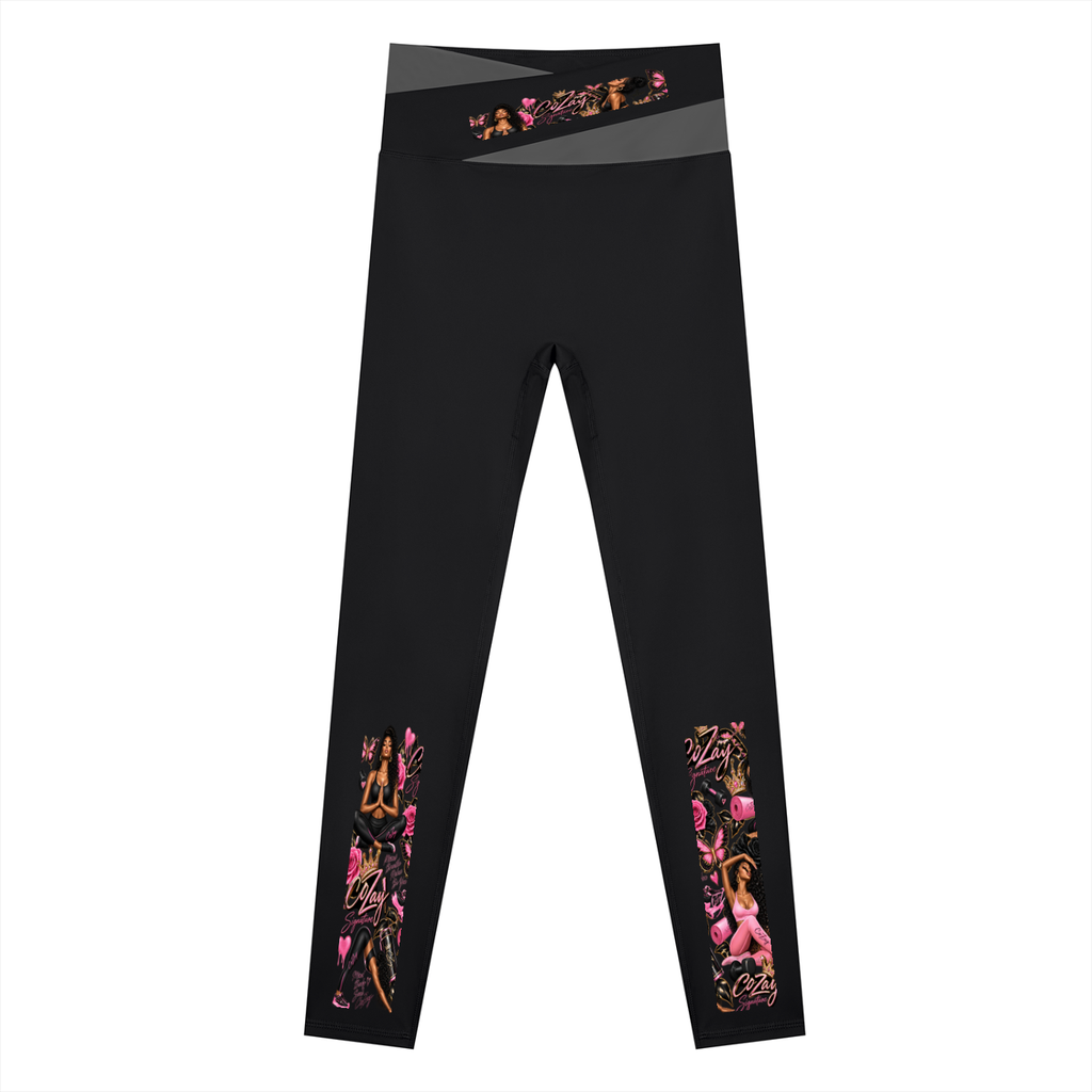 CoZay Signature Women's Color Block Yoga Leggings