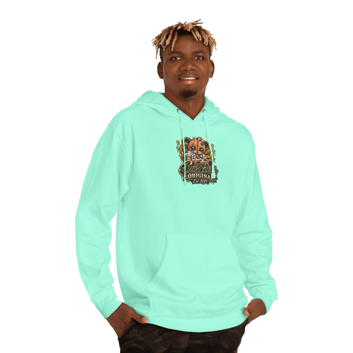 CoZay Original Vintage Teddy Bear Hoodie – Cozay Retro Graphic Sweatshirt