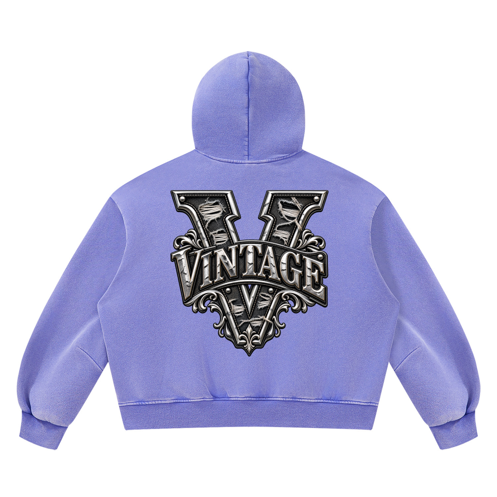 CoZay Original Unisex Vintage Wash Boxy Fleece Hoodie
