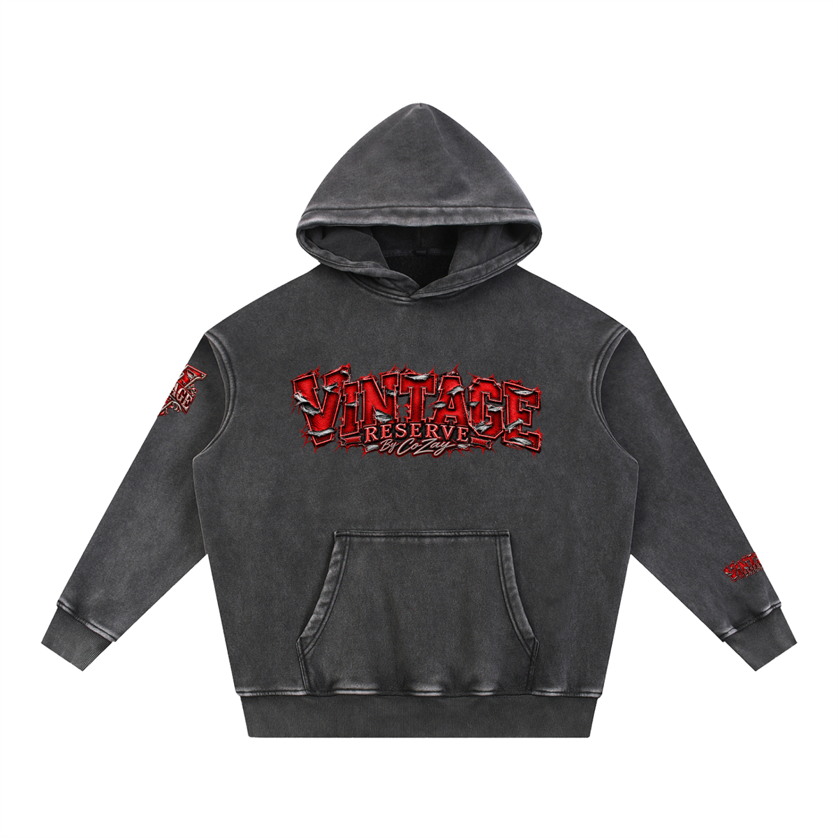 CoZay Original Men's Snow Wash Fleece Oversize Hoodie