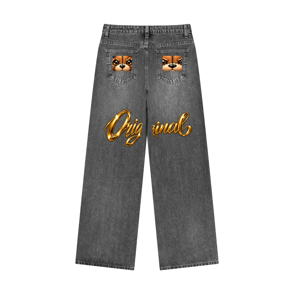 CoZay Original Bear Women’s Wide Leg Denim Jeans
