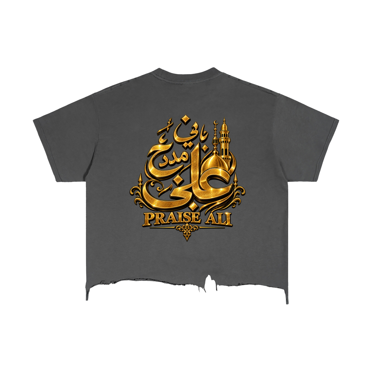 CoZay Signature Lil Durk Vintage Wash Boxy Distressed Hem T-Shirt