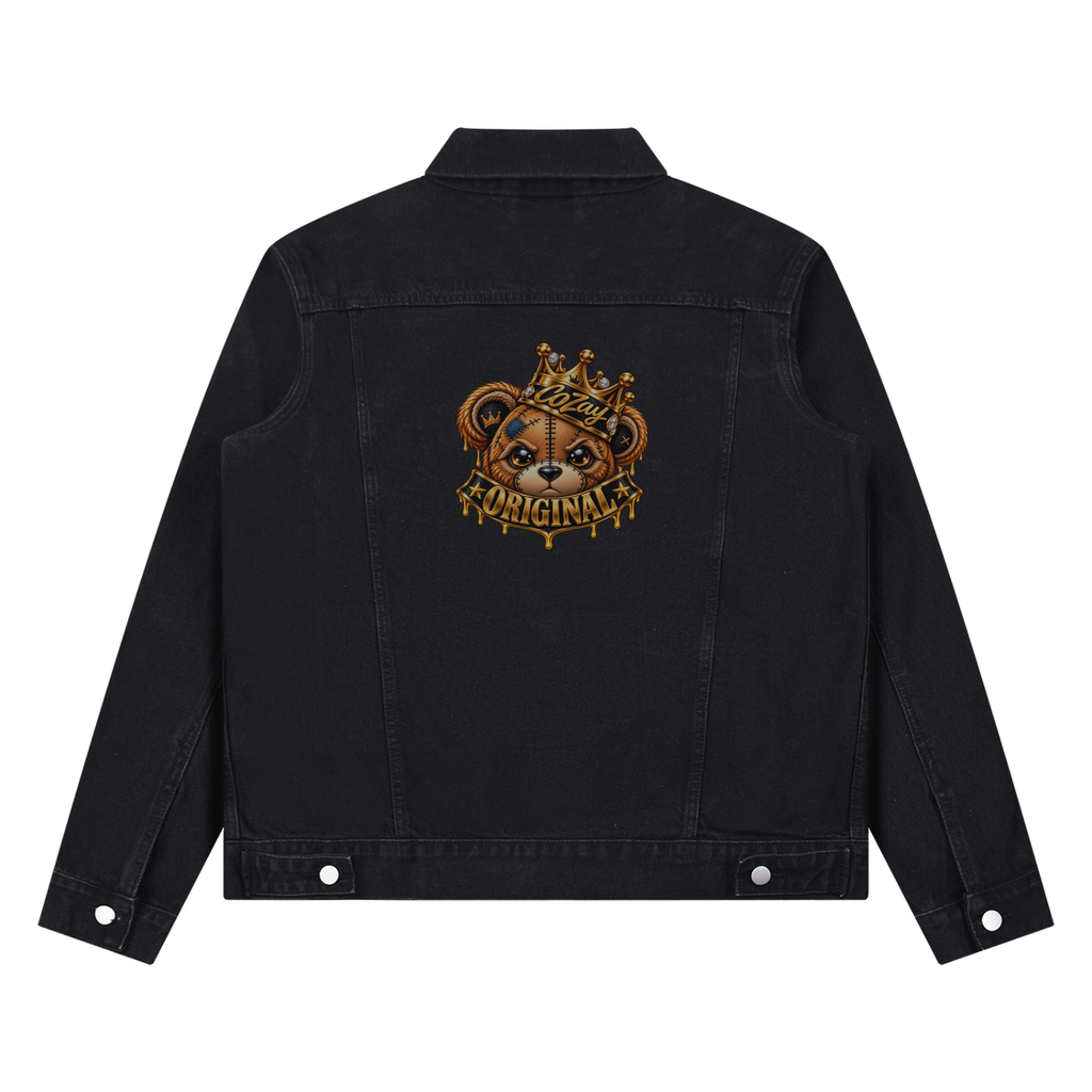 CoZay Original Bear Unisex Vintage Wash Denim Jacket