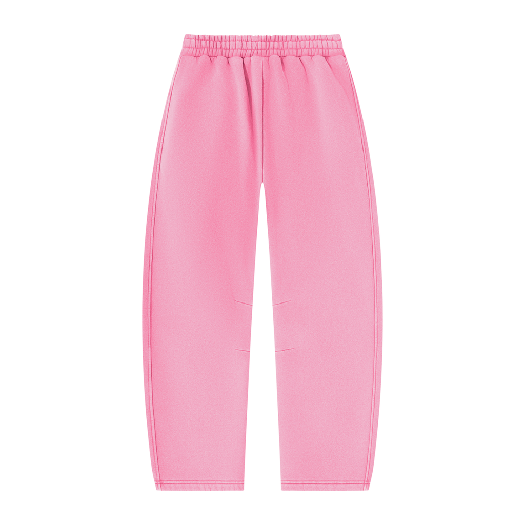 CoZay Cartier Bear Unisex Vintage Wash Barrel Leg Fleece Sweatpants