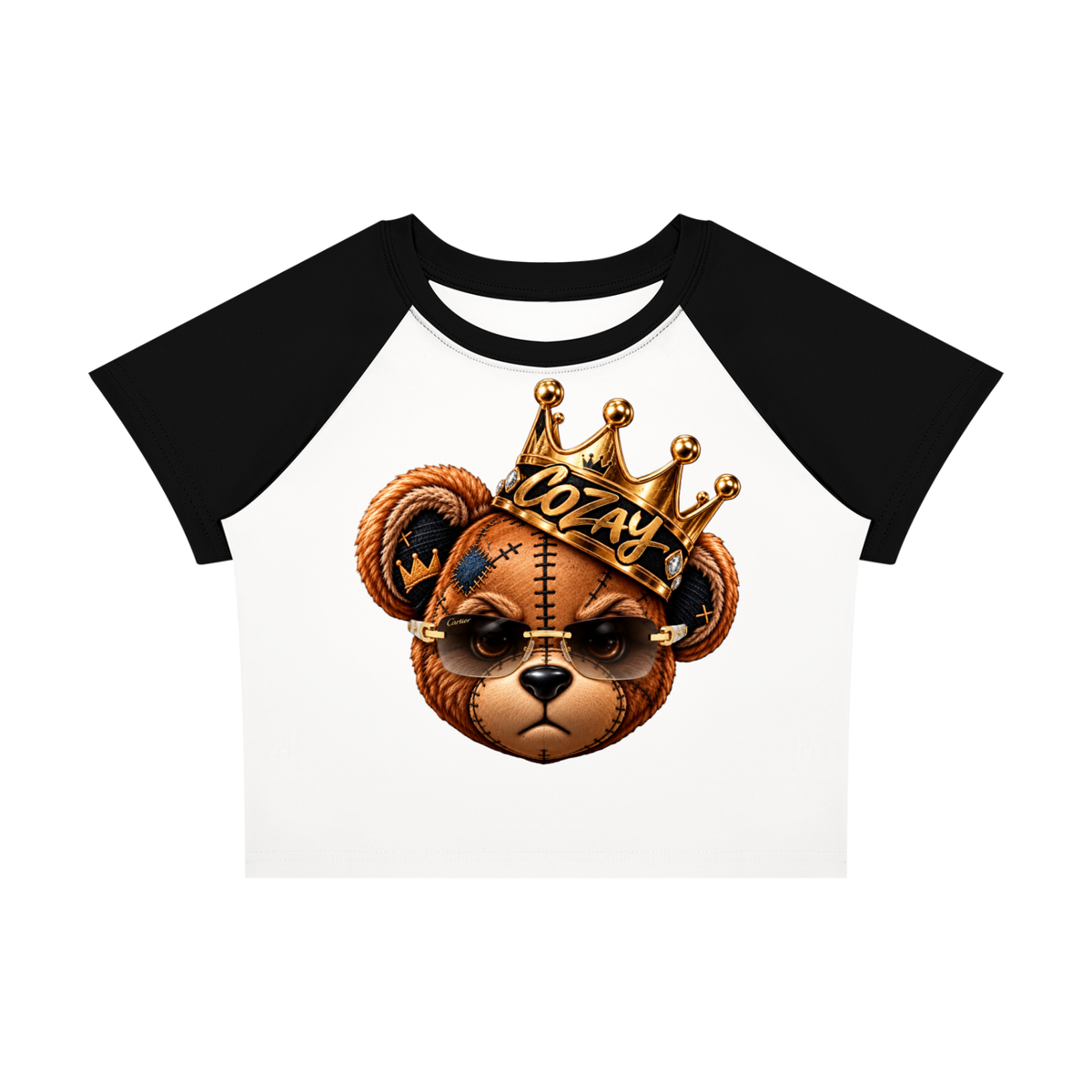 CoZay Original Bear Women’s Raglan Color Block Baby T-Shirt