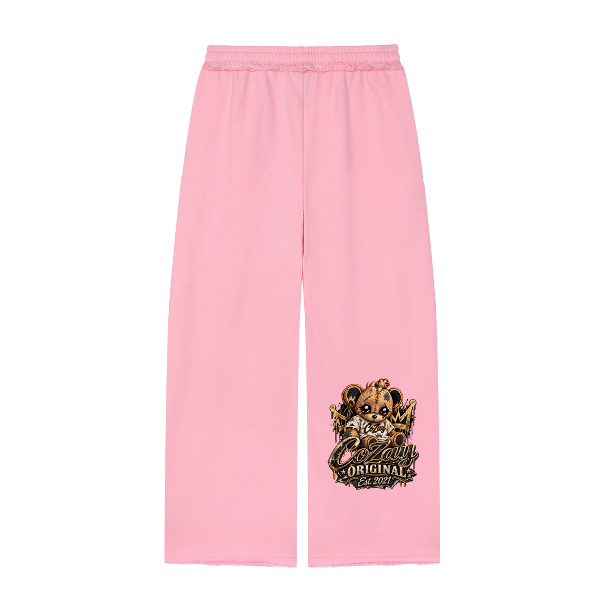 CoZay Original Women’s Wide Leg Raw Edge Sweatpants
