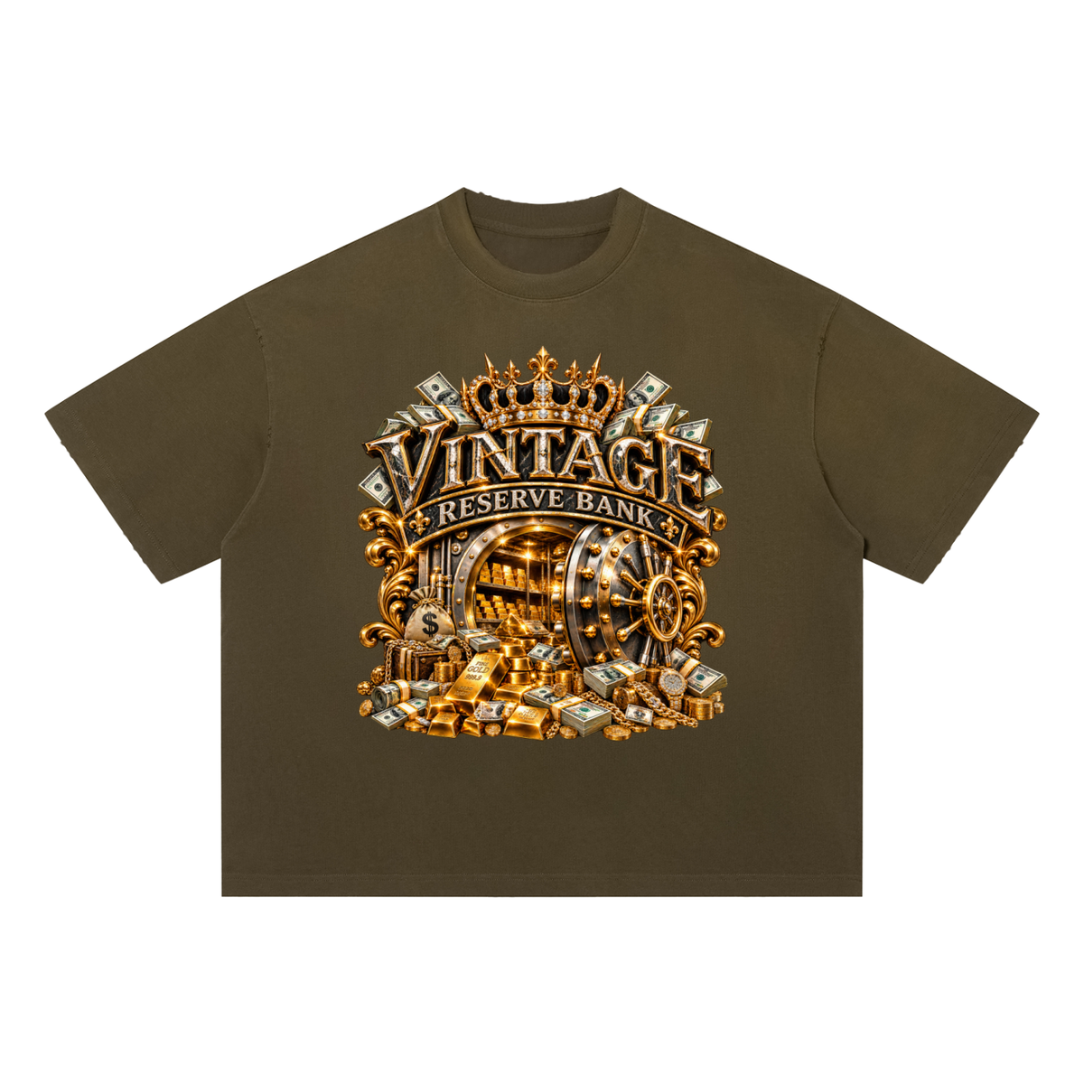 CoZay VR Unisex Sun Fade Distressed Boxy T-Shirt