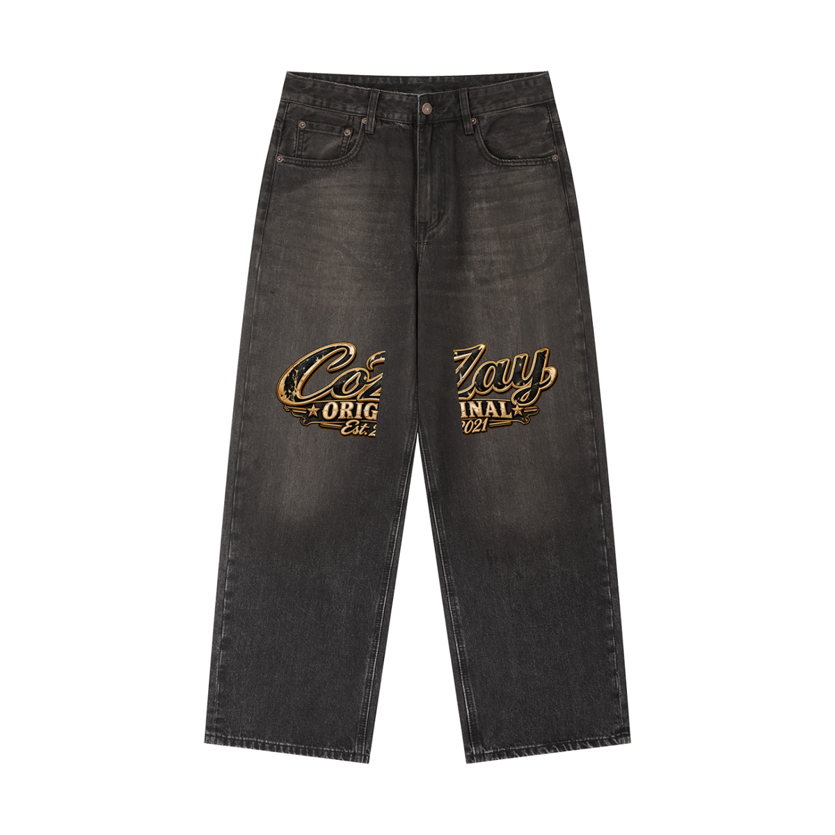 CoZay Original Vintage Wash Heavyweight Denim Jeans