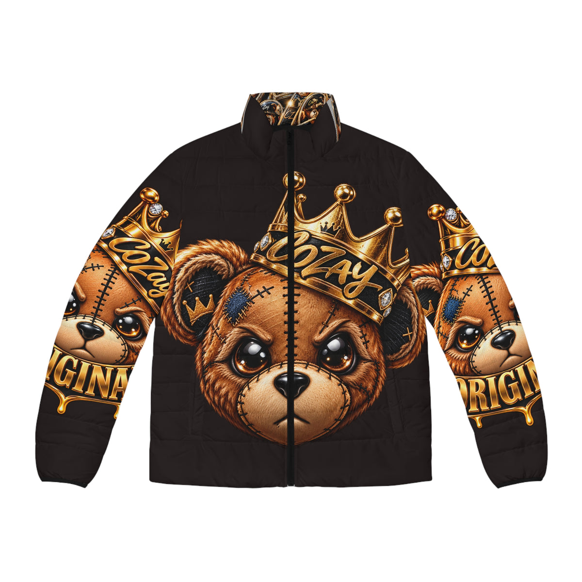 CoZay Original Crowned Teddy Graphic Puffer Jacket