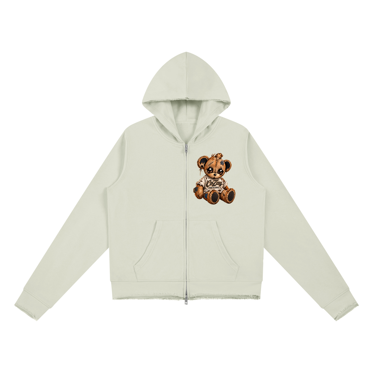 CoZay Original Women’s Raw Edge Full Zip Hoodie