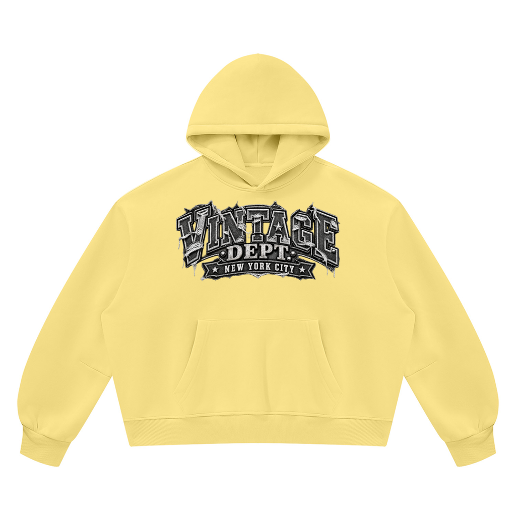 CoZay Original Unisex Vintage Wash Boxy Fleece Hoodie