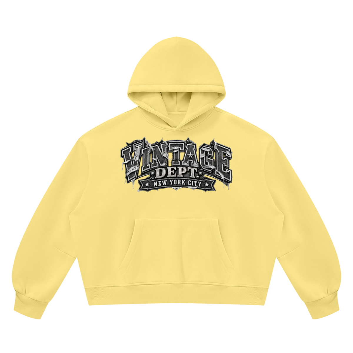 CoZay Original Unisex Vintage Wash Boxy Fleece Hoodie