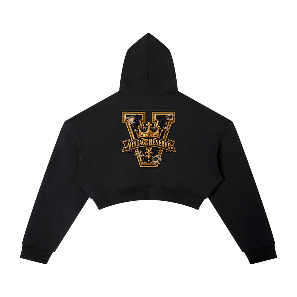 CoZay Vintage Reserve Women's Essential Cropped Hoodie