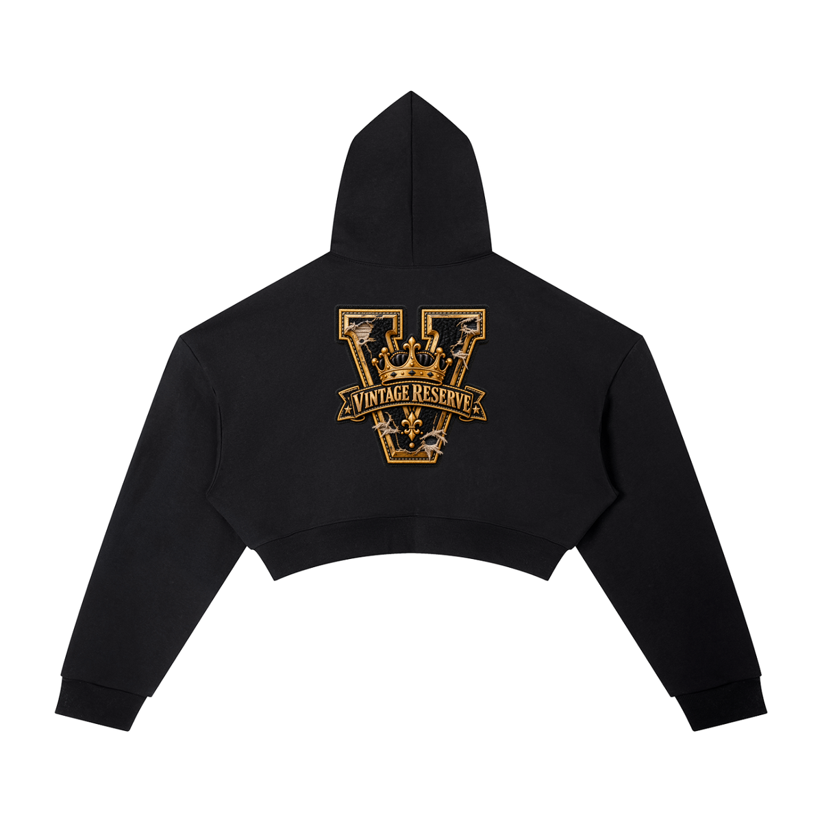 CoZay Vintage Reserve Women's Essential Cropped Hoodie