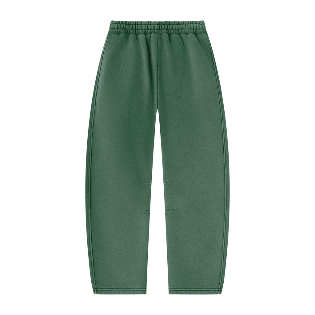CoZay Original Unisex Vintage Wash Barrel Leg Fleece Sweatpants