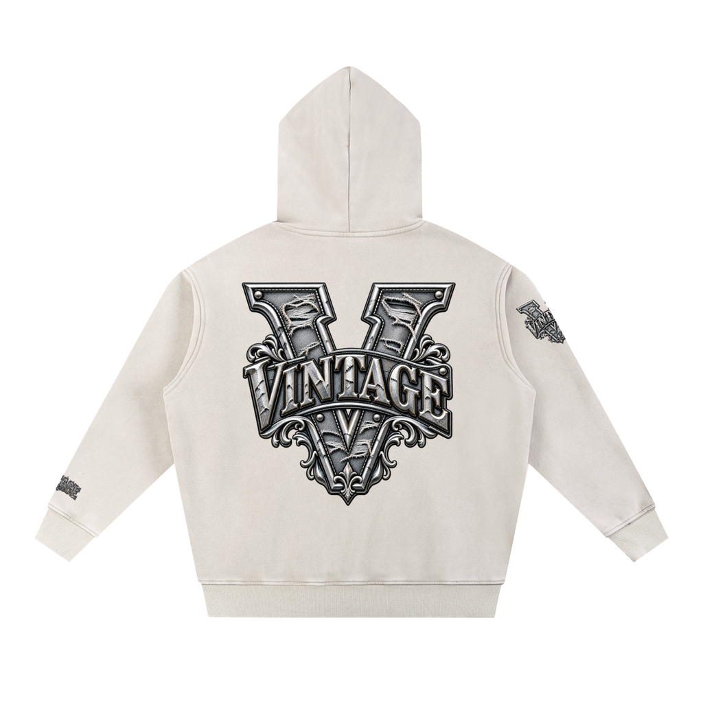 CoZay Original Men's Snow Wash Fleece Oversize Hoodie