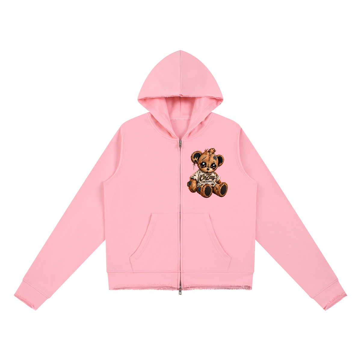 CoZay Original Women’s Raw Edge Full Zip Hoodie
