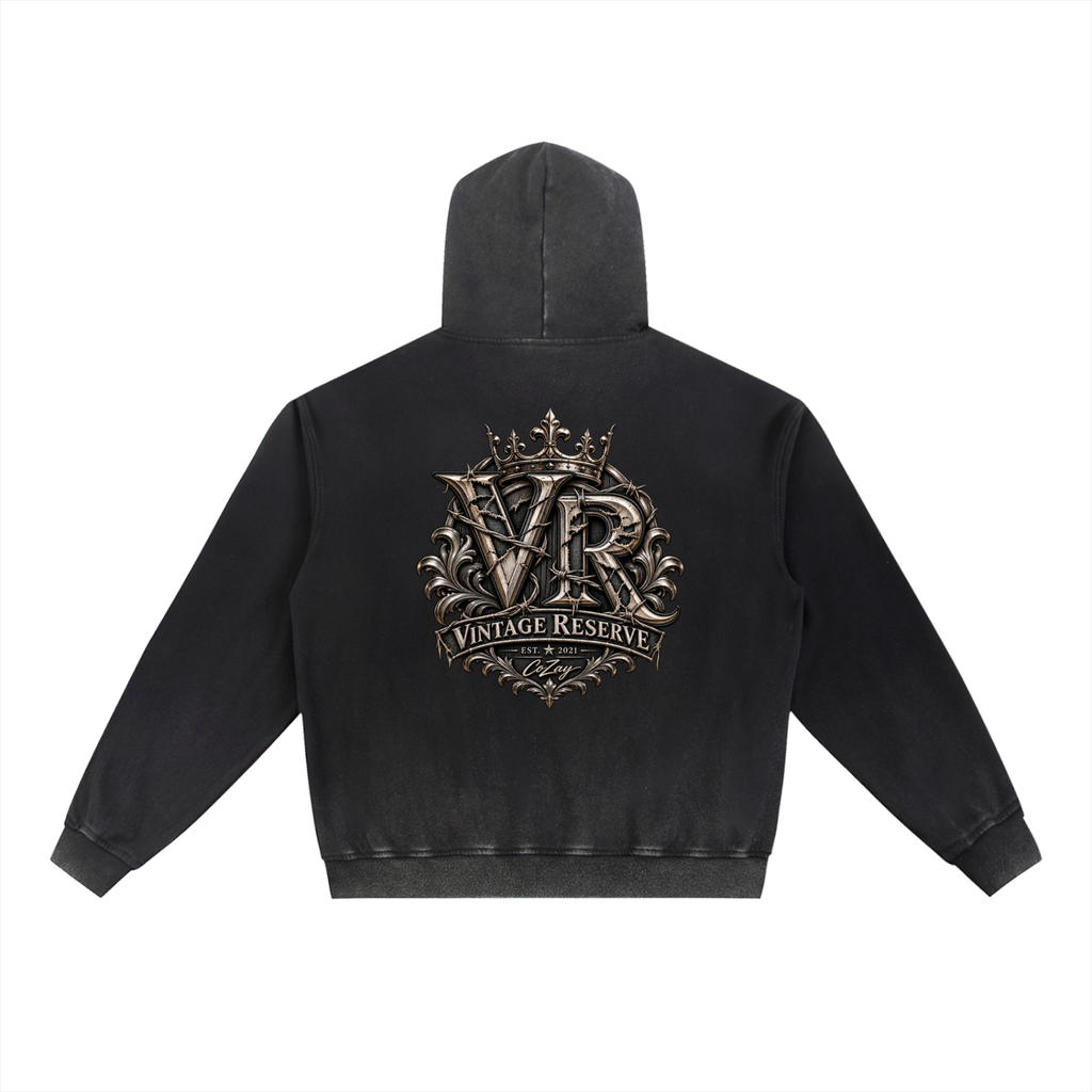 CoZay Vintage Reserve Washed Gradient Fleece Hoodie