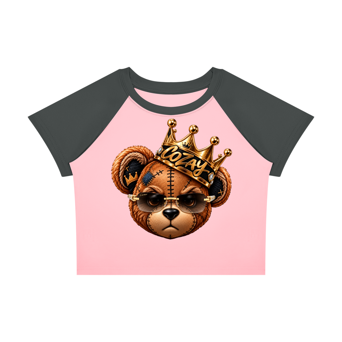 CoZay Original Bear Women’s Raglan Color Block Baby T-Shirt