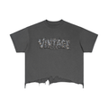 CoZay Original Men's Vintage Wash Boxy Distressed Hem T-Shirt