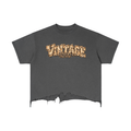 CoZay Original Men's Vintage Wash Boxy Distressed Hem T-Shirt
