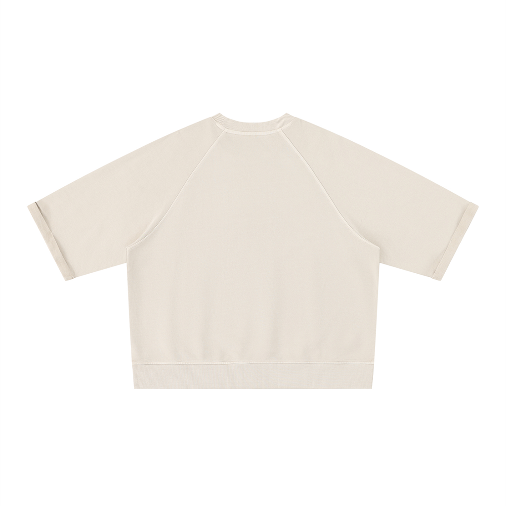 CoZay Original Unisex Vintage Wash Boxy Short Sleeve Sweatshirt
