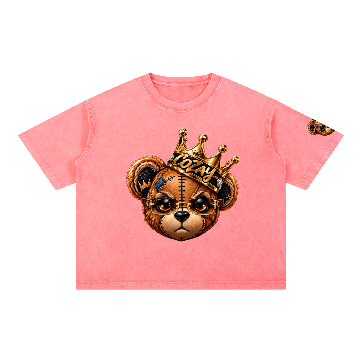 CoZay Original Cartier Bear Mineral Wash Boxy Cotton T-Shirt