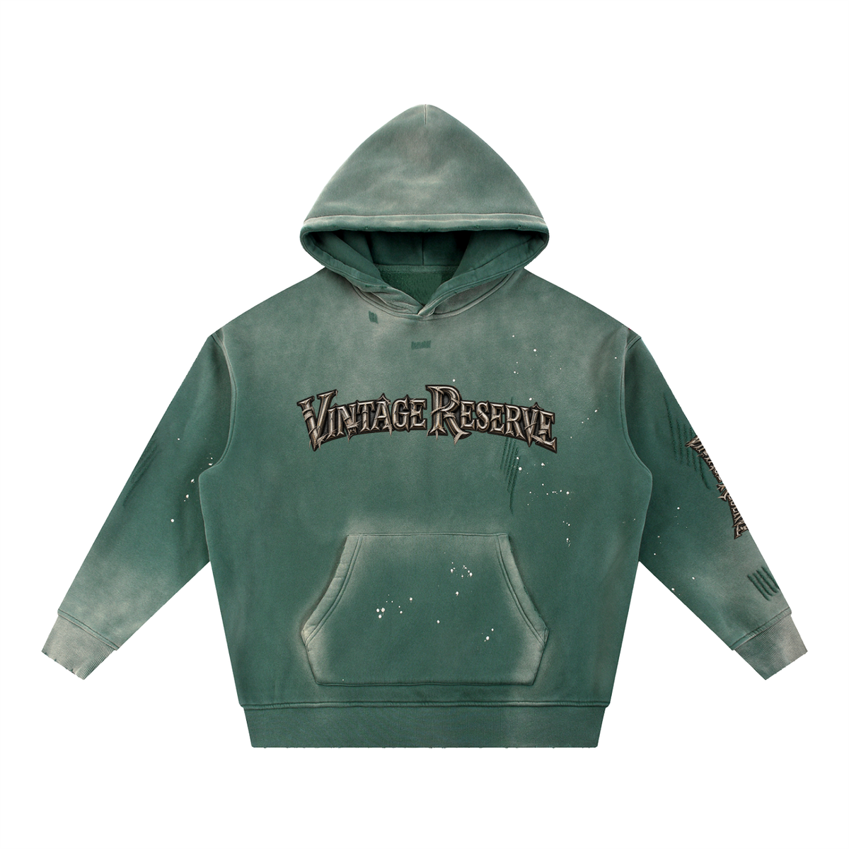 CoZay Vintage  Reserve Washed Frayed Fleece Hoodie