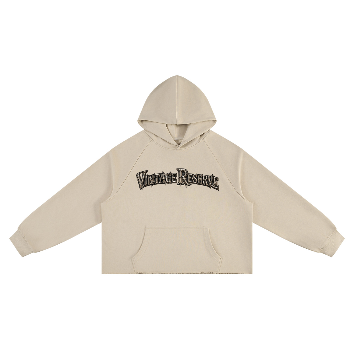 CoZay Vintage Reserve Unisex Vintage Wash Raw Edge Boxy Hoodie