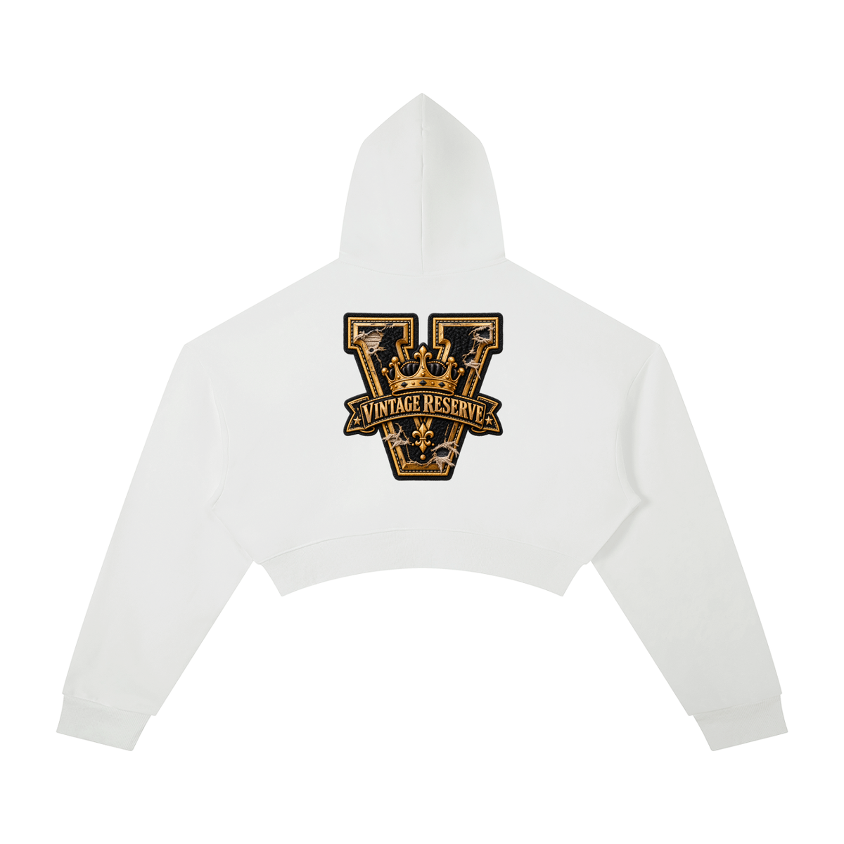 CoZay Vintage Reserve Women's Essential Cropped Hoodie