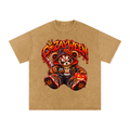 CoZayWeen Hoodie Snow Washed Oversized Cotton T-Shirt