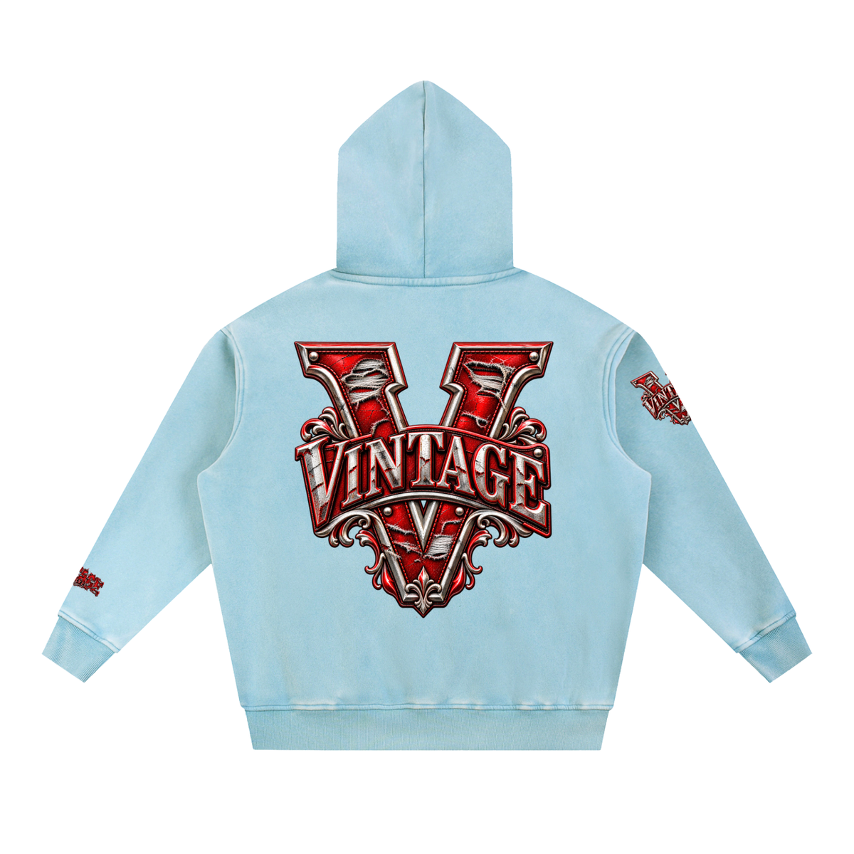 CoZay Original Men's Snow Wash Fleece Oversize Hoodie