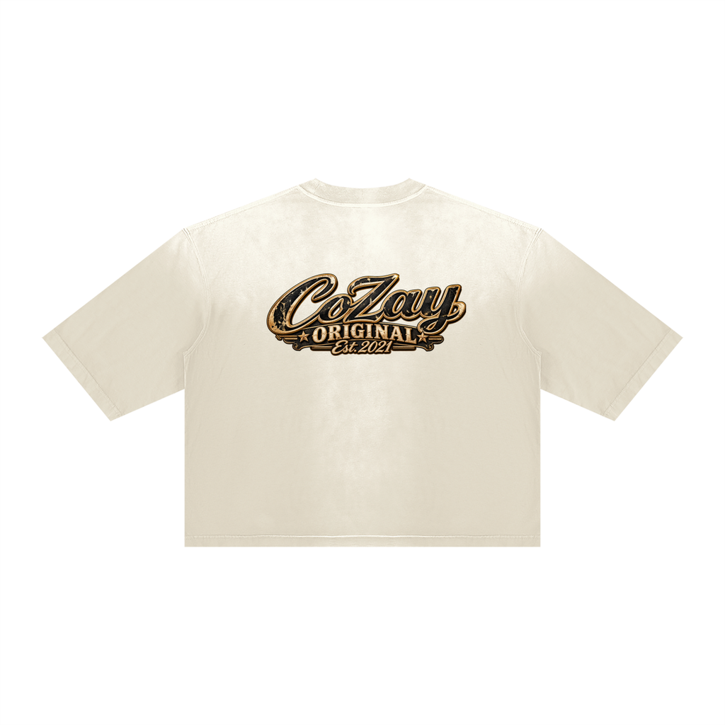 CoZay Original Unisex Vintage Wash Sunfade Boxy T-Shirt